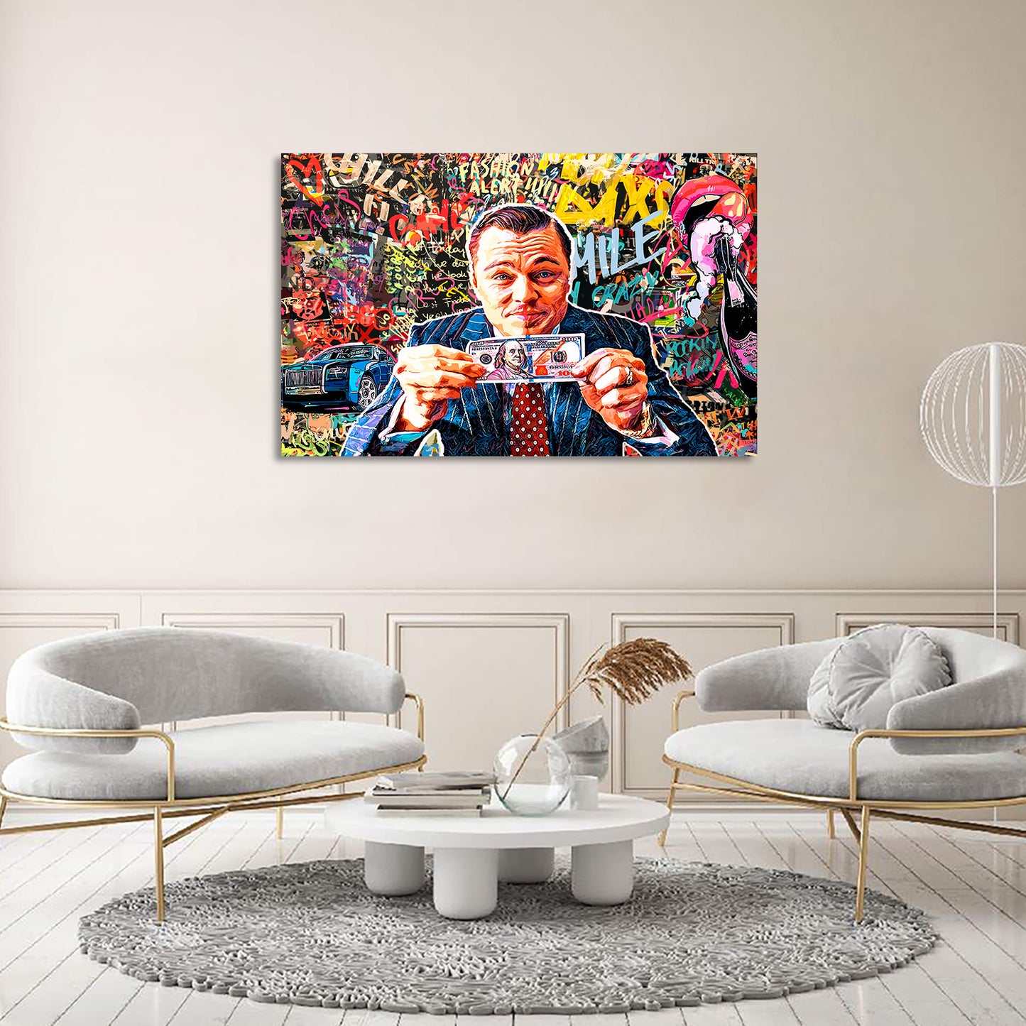 Leonardo DiCaprio Canvas Paintings | Iconic Hollywood Art Collection for Living Room Bedroom Wall Decoration-Kotart