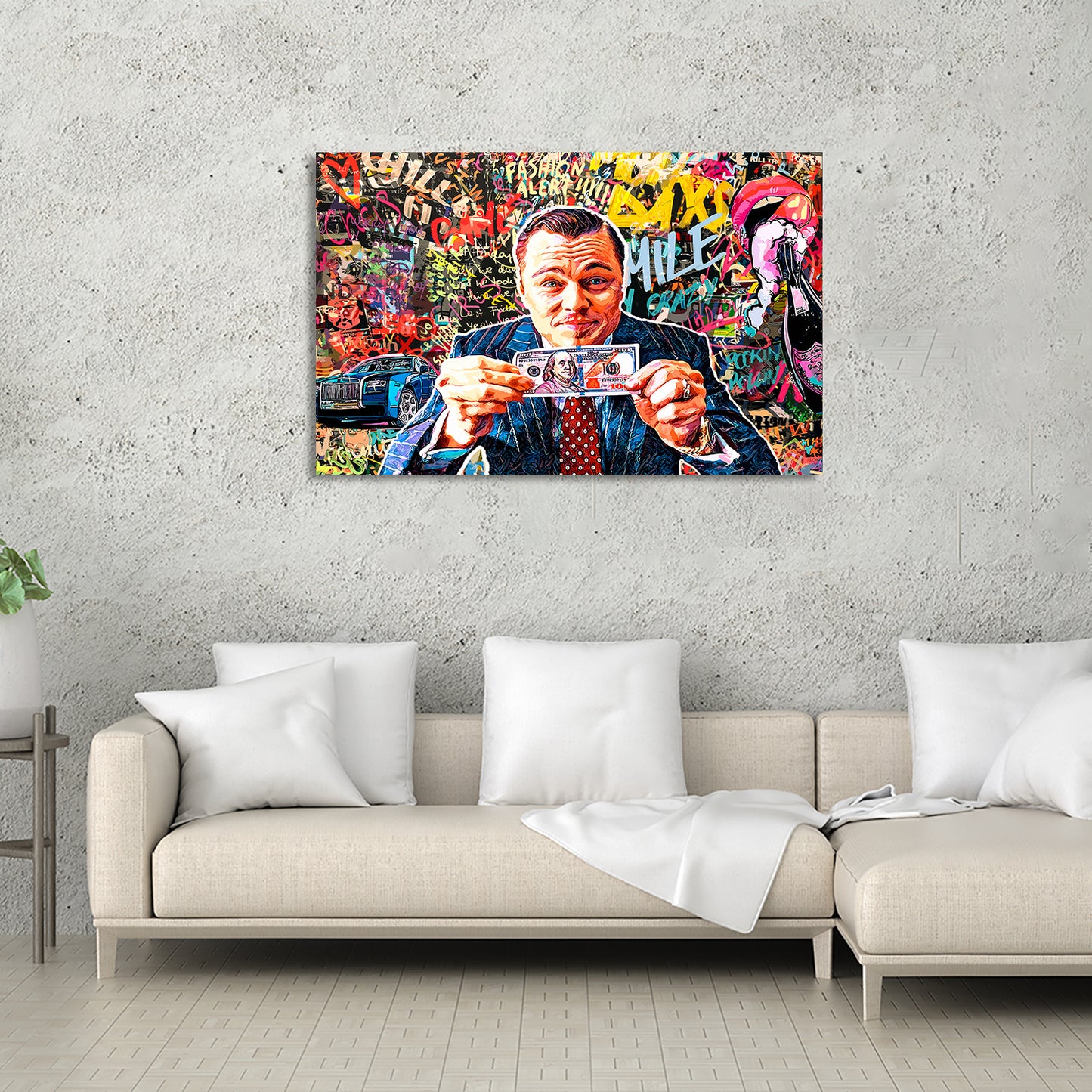 Leonardo DiCaprio Canvas Paintings | Iconic Hollywood Art Collection for Living Room Bedroom Wall Decoration-Kotart