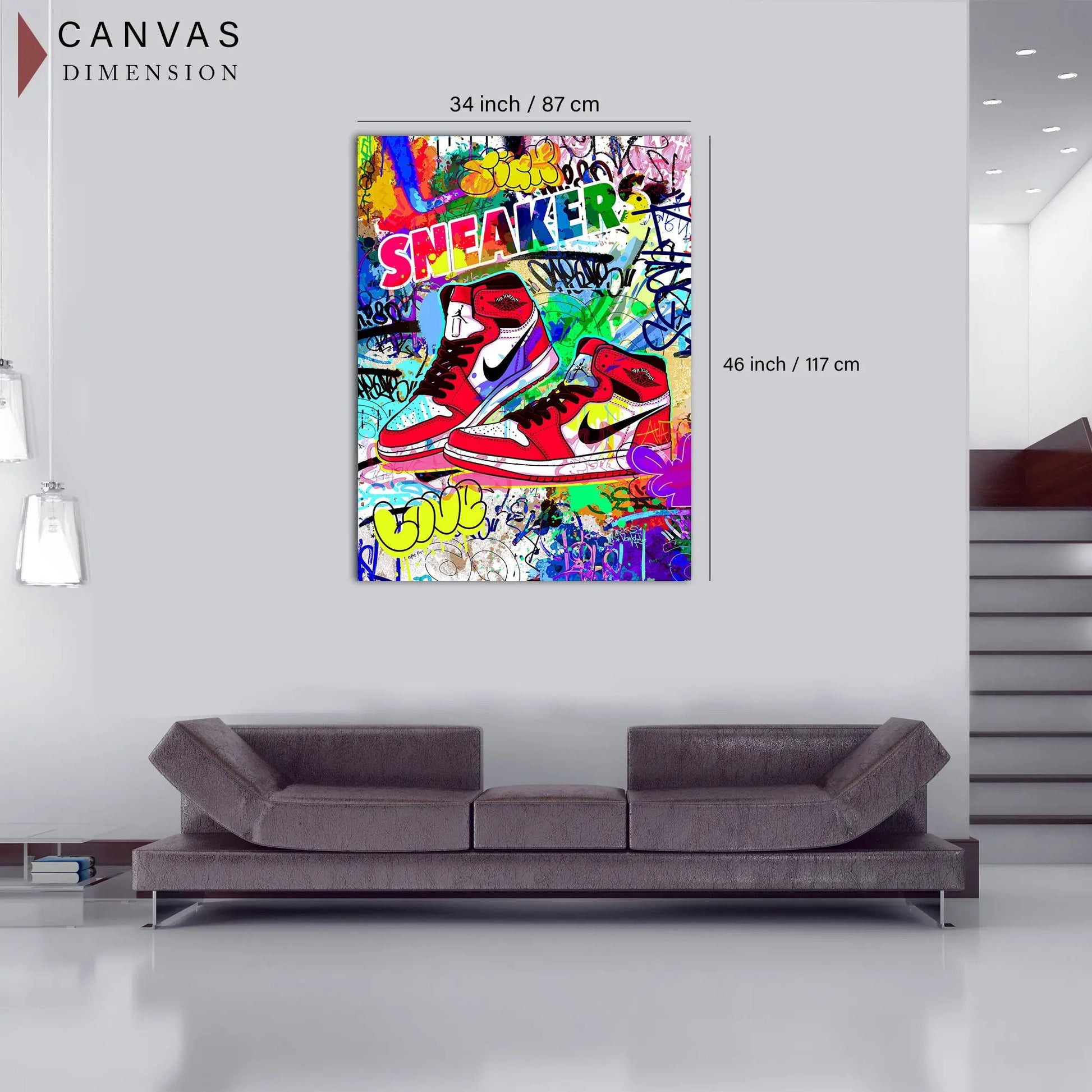 Aymsm Muurschildering Muurkunst Foto Sneakers FashionCanvas Poster Muur Woondecoratie 40 x 60 cm Geen Frame Aymsm Muurschildering Muurkunst Foto Sneakers FashionCanvas Poster Muur Woondecoratie 40 x 60 cm Geen Frame
