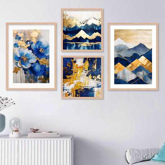 KOTART Paintings Modern Art Wall Decor Framed Paintings for Bedroom Room Living Room - Framed Wall Posters,Multicolor-Kotart