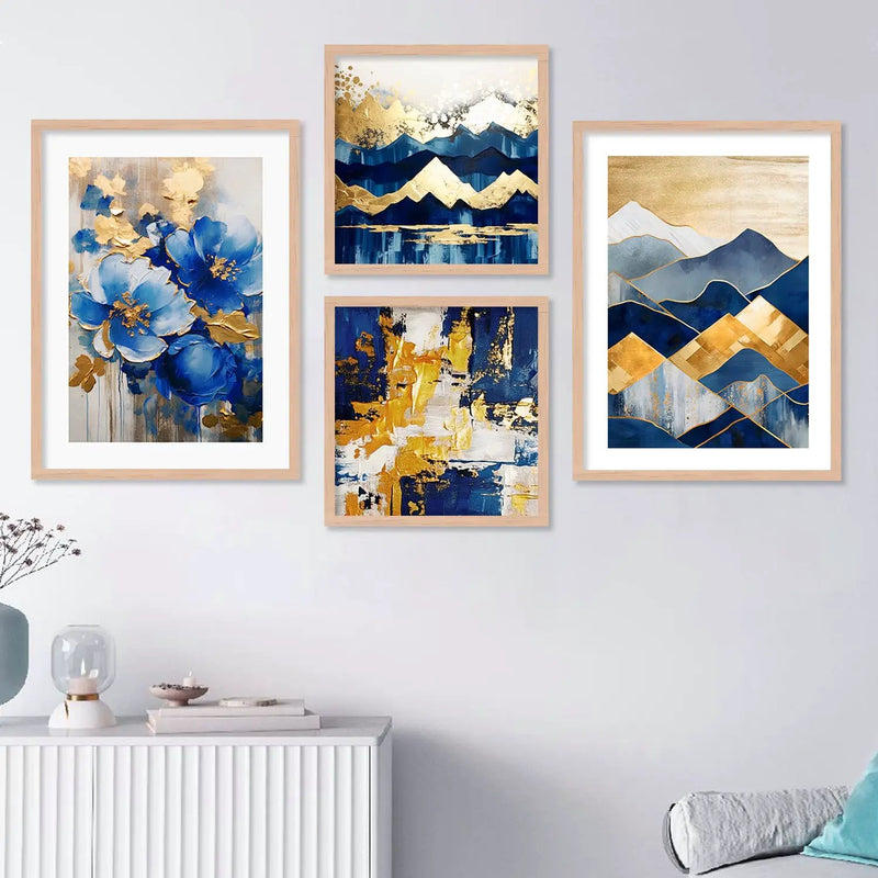 KOTART Paintings Modern Art Wall Decor Framed Paintings for Bedroom Room Living Room - Framed Wall Posters,Multicolor-Kotart
