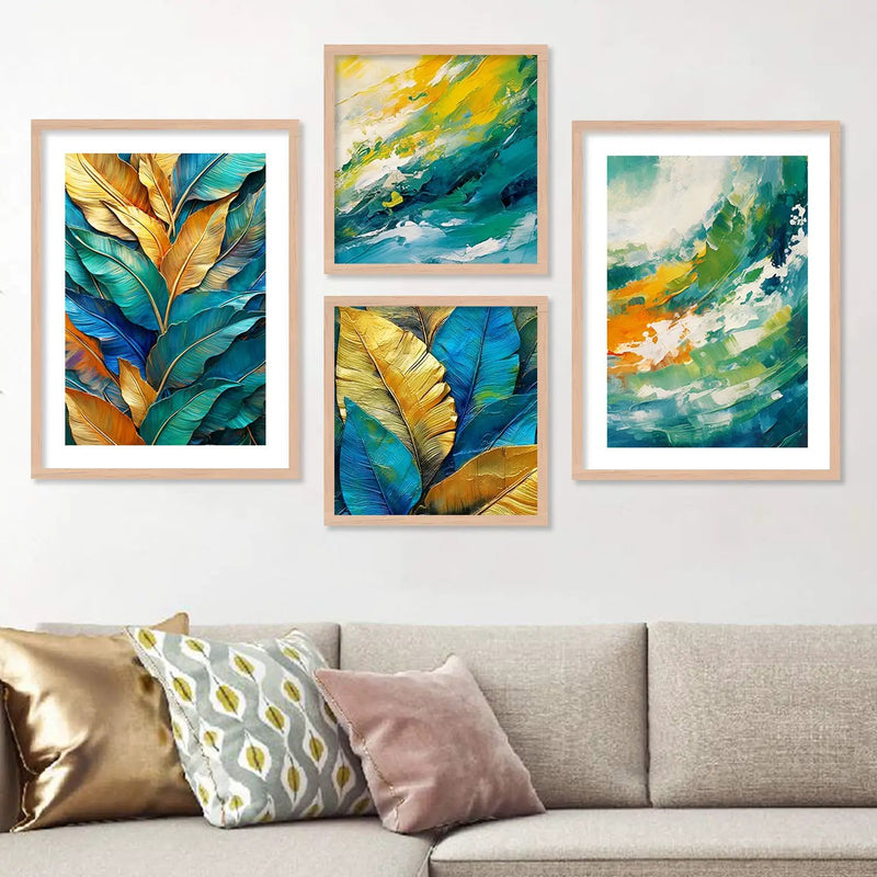 Modern Art Wall Decor Framed Paintings for Bedroom Room Living Room-Kotart