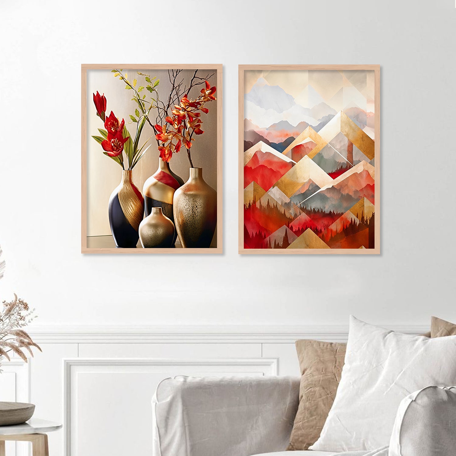 Aesthetic Modern Wall Decor Paintings with Frame for Home Decoration –  Kotart