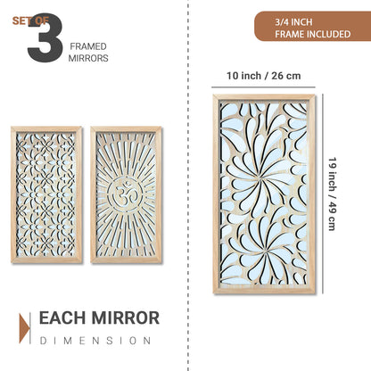 Decorative Wall Mirrors Mirror with Frame for Home And Office Wall Décor