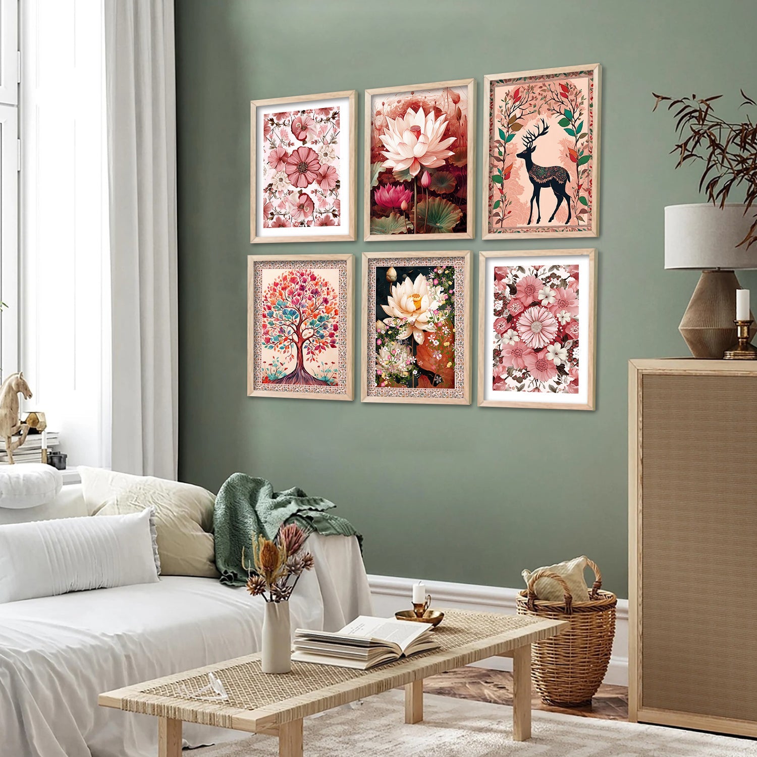 Photo inspiration: Picture Idea: Nature Inspired Modern Art Paintings With Frame For Living Room