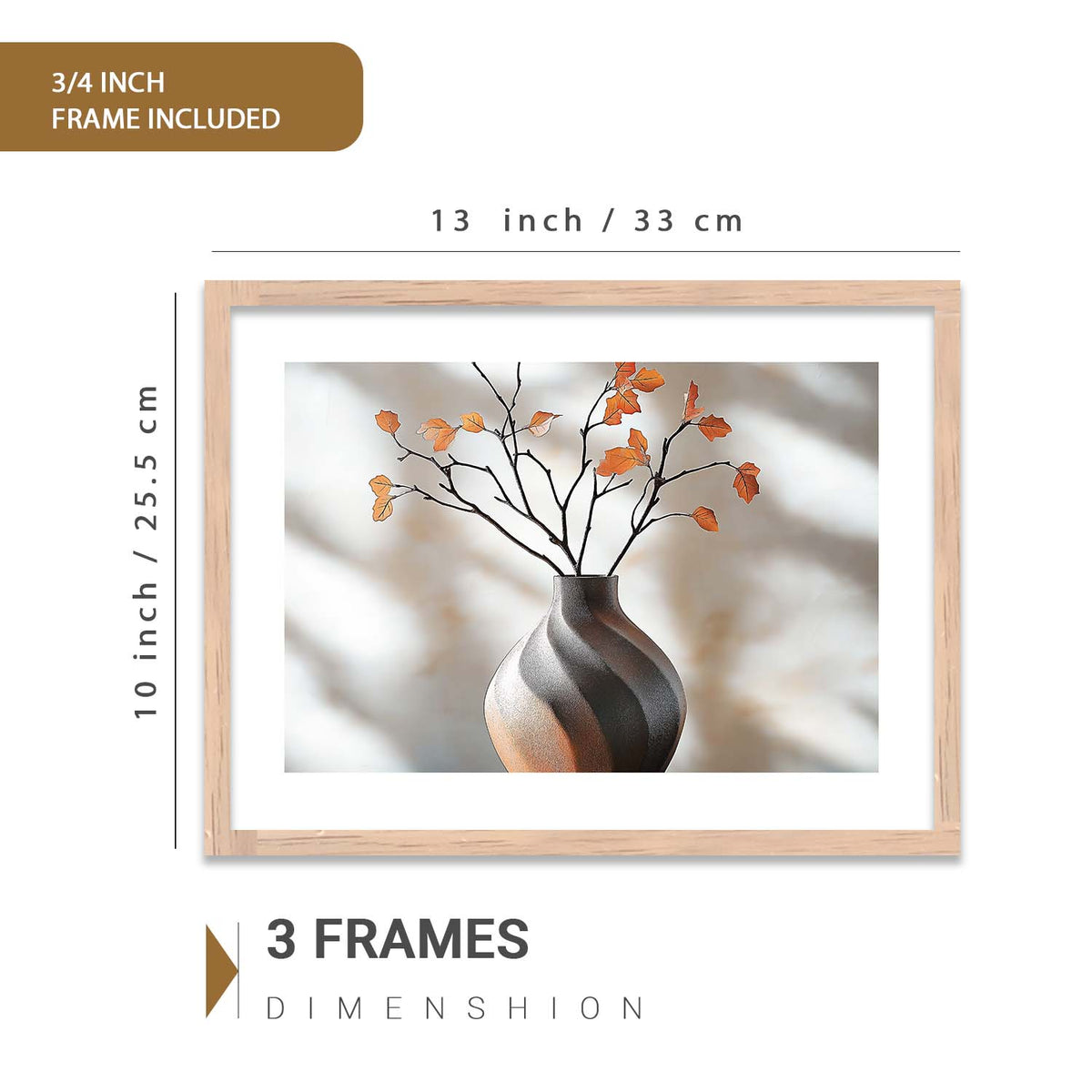 Modern Art Prints with Frame for Living Room Bedroom Home and Office Wall Decor Set of 6
