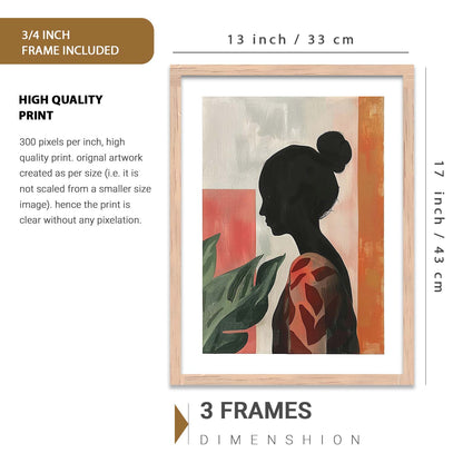 Modern Art Prints with Frame for Living Room Bedroom Home and Office Wall Decor Set of 6