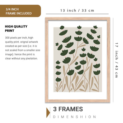 Modern  Art Prints with Frame for Living Room Bedroom Home and Office Wall Decor Set of 6