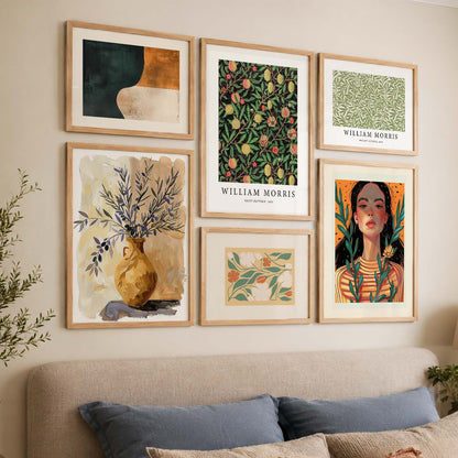 Modern Art Prints with Frame for Living Room Bedroom Home and Office Wall Decor Set of 6