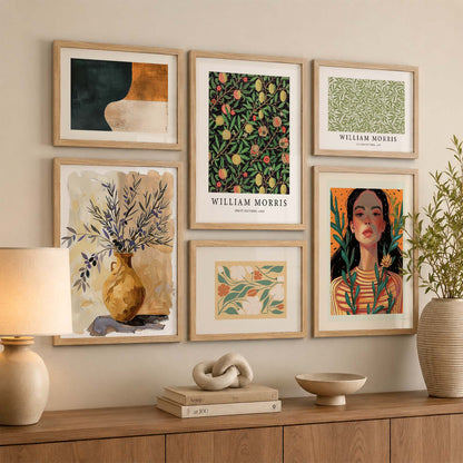 Modern Art Prints with Frame for Living Room Bedroom Home and Office Wall Decor Set of 6