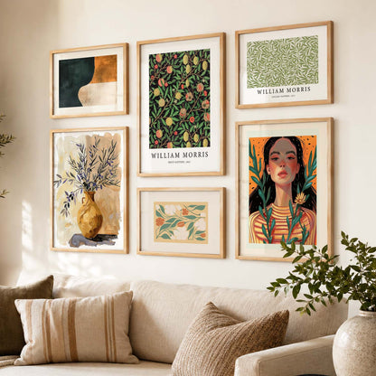 Modern Art Prints with Frame for Living Room Bedroom Home and Office Wall Decor Set of 6
