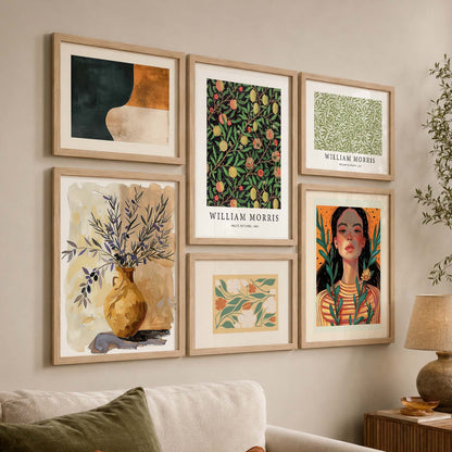 Modern Art Prints with Frame for Living Room Bedroom Home and Office Wall Decor Set of 6