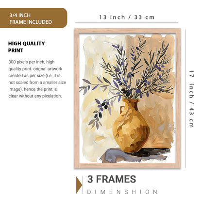 Modern Art Prints with Frame for Living Room Bedroom Home and Office Wall Decor Set of 6