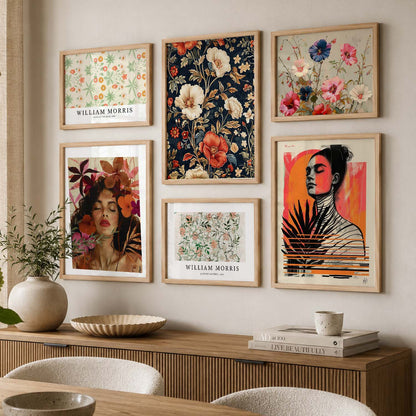 Modern  Art Prints with Frame for Living Room Bedroom Home and Office Wall Decor Set of 6