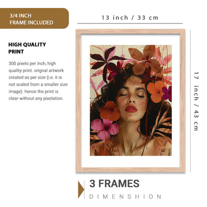 Modern  Art Prints with Frame for Living Room Bedroom Home and Office Wall Decor Set of 6