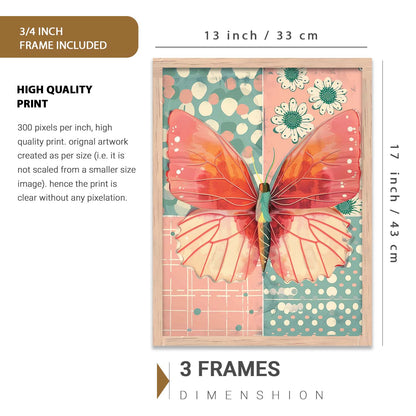 Abstract  Art Prints with Frame for Living Room Bedroom Home and Office Wall Decor Set of 6