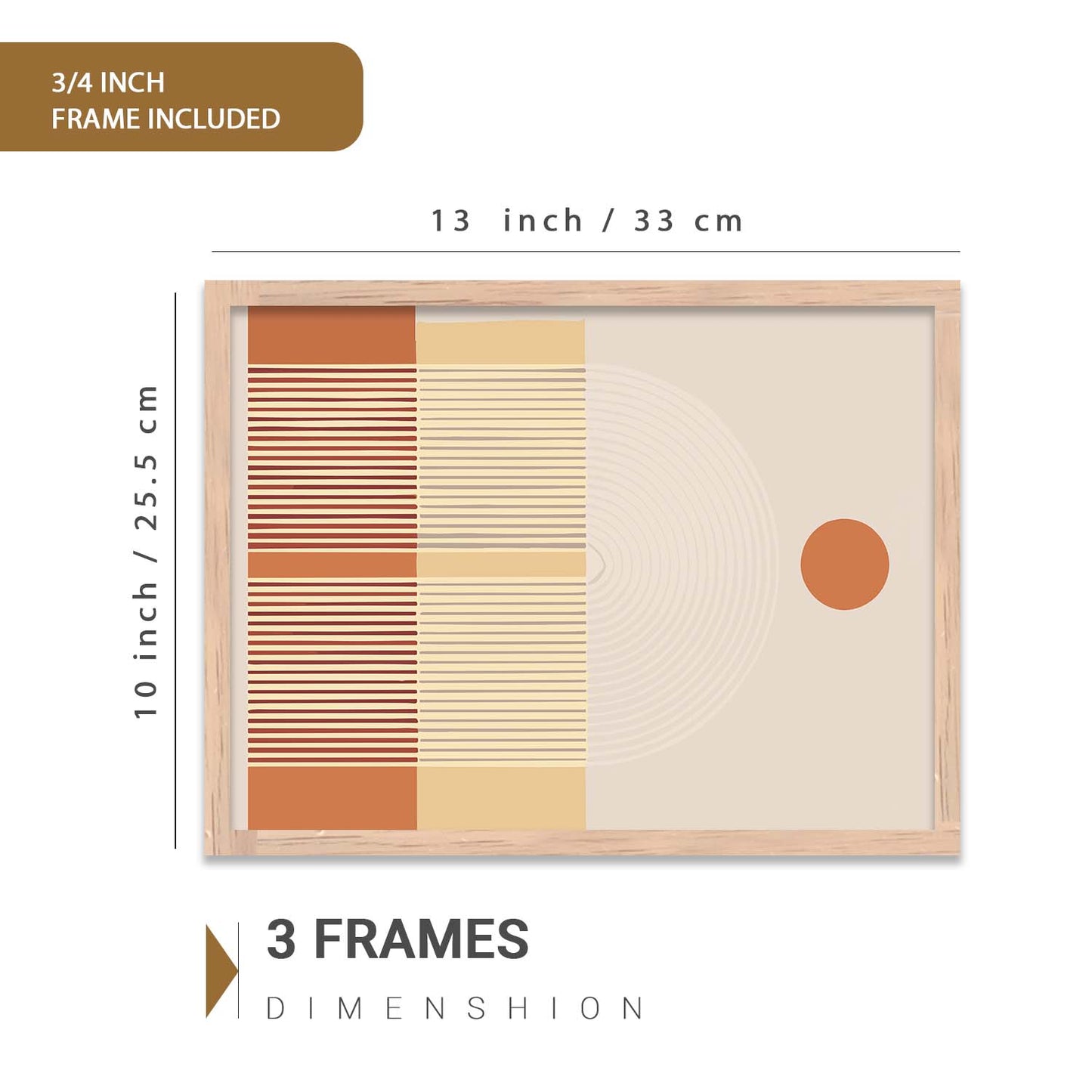 Abstract Art Prints with Frame for Living Room Bedroom Home and Office Wall Decor Set of 6