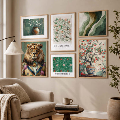 Abstract  Art Prints with Frame for Living Room Bedroom Home and Office Wall Decor Set of 6