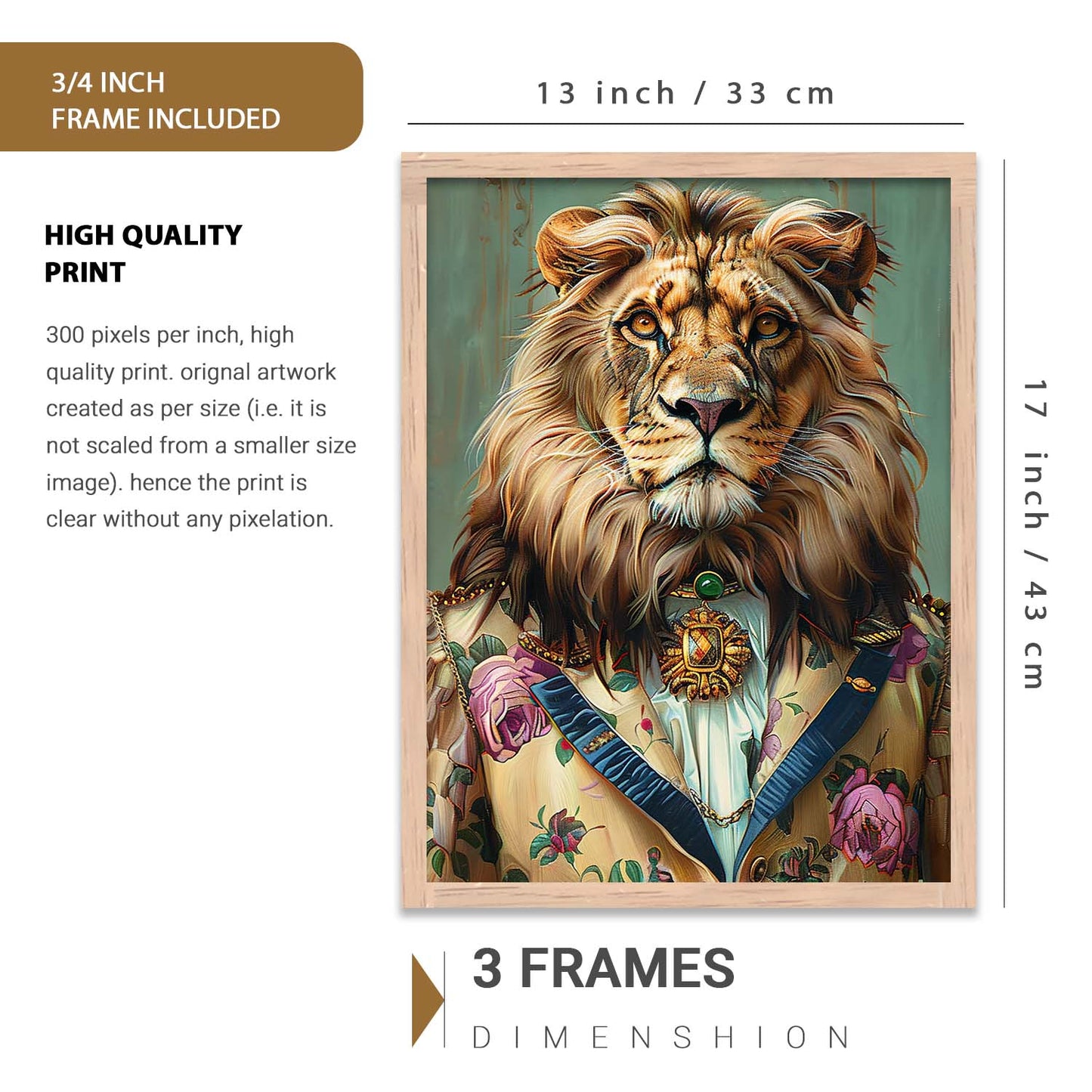 Abstract  Art Prints with Frame for Living Room Bedroom Home and Office Wall Decor Set of 6