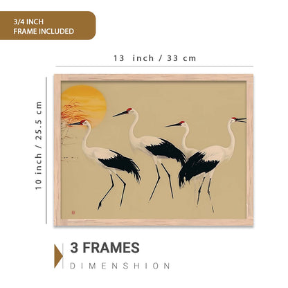 Modern  Art Prints with Frame for Living Room Bedroom Home and Office Wall Decor Set of 6
