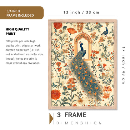 Traditional Art Prints with Frame for Living Room Bedroom Home and Office Wall Decor Set of 6