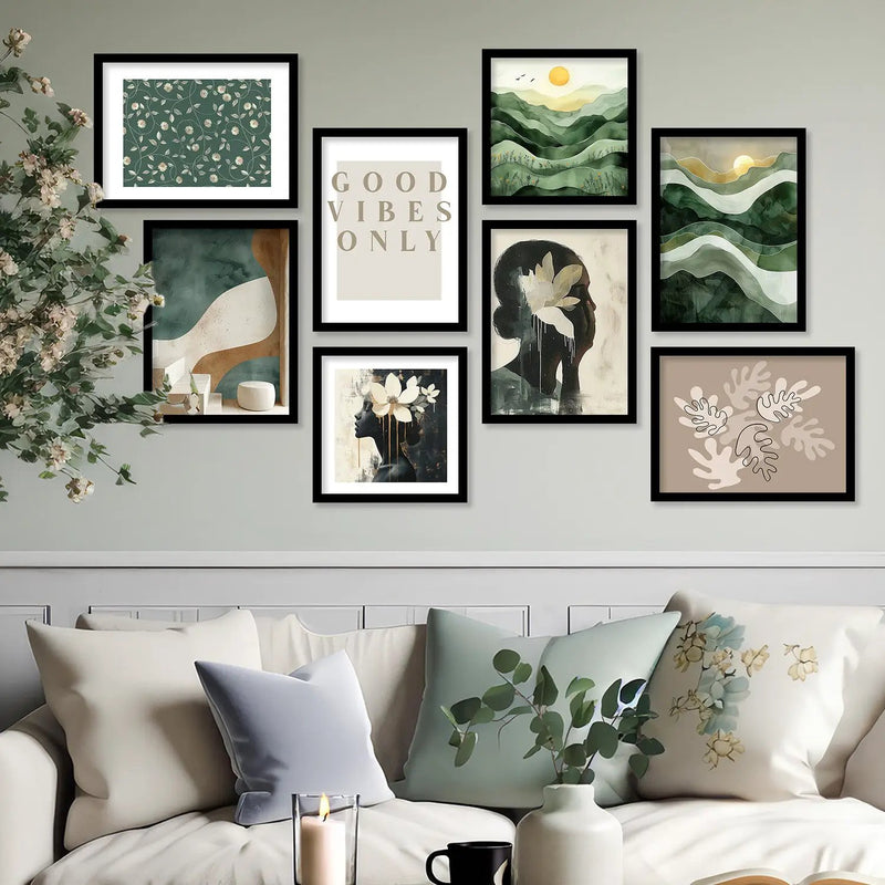 Mordern Art Wall Décor Framed Prints for Bedroom Living Room
