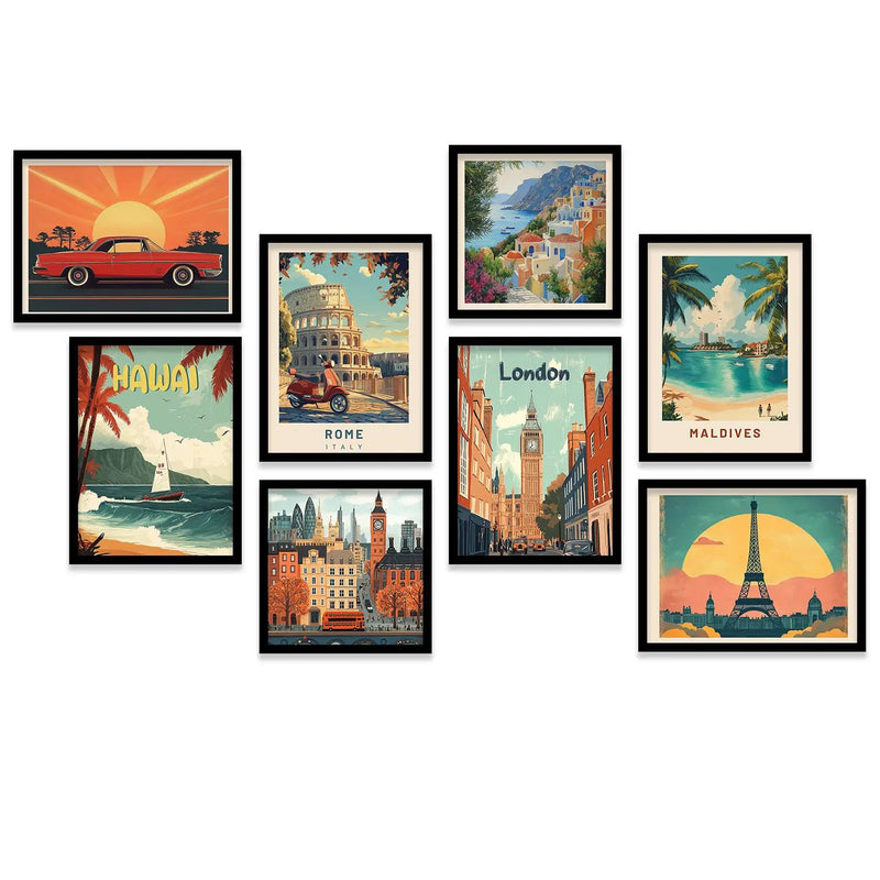 City View  Art Wall Décor   Framed Prints for Bedroom Living Room