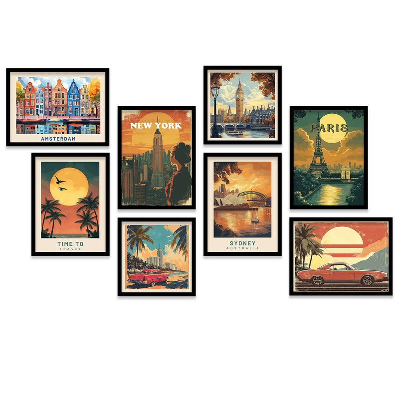 City View Art Wall Décor  Framed Prints for Bedroom Living Room
