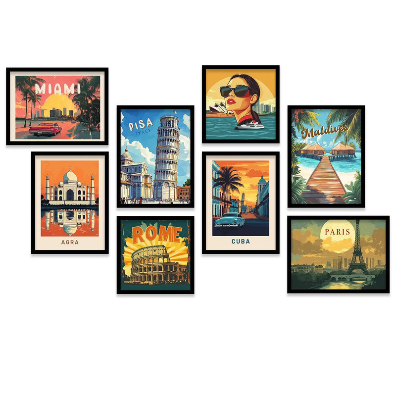 City View  Wall Art  Décor Framed Prints for Bedroom Living Room