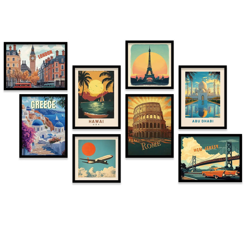 City View Wall Art  Décor Framed Prints for Bedroom Living Room