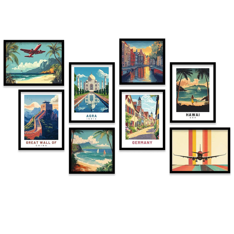 City View Art  Wall  Décor Framed Prints for Bedroom Living Room