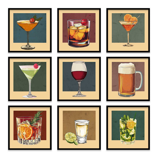 Restaurant   Wall Art Paintings  with Frame for Wall Decor
