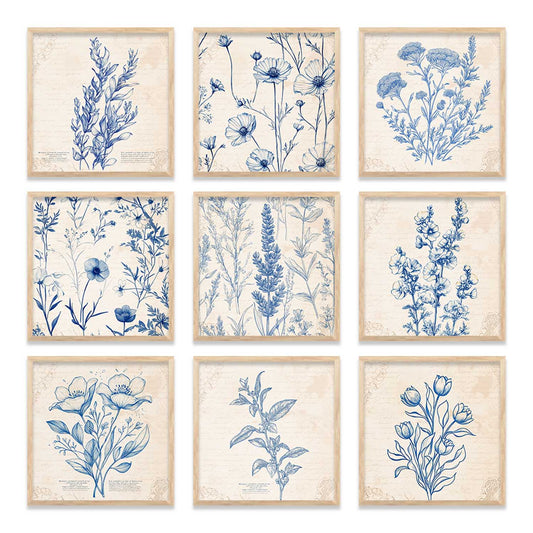 Floral   Wall  Art Paintings with Frame for Wall Decor