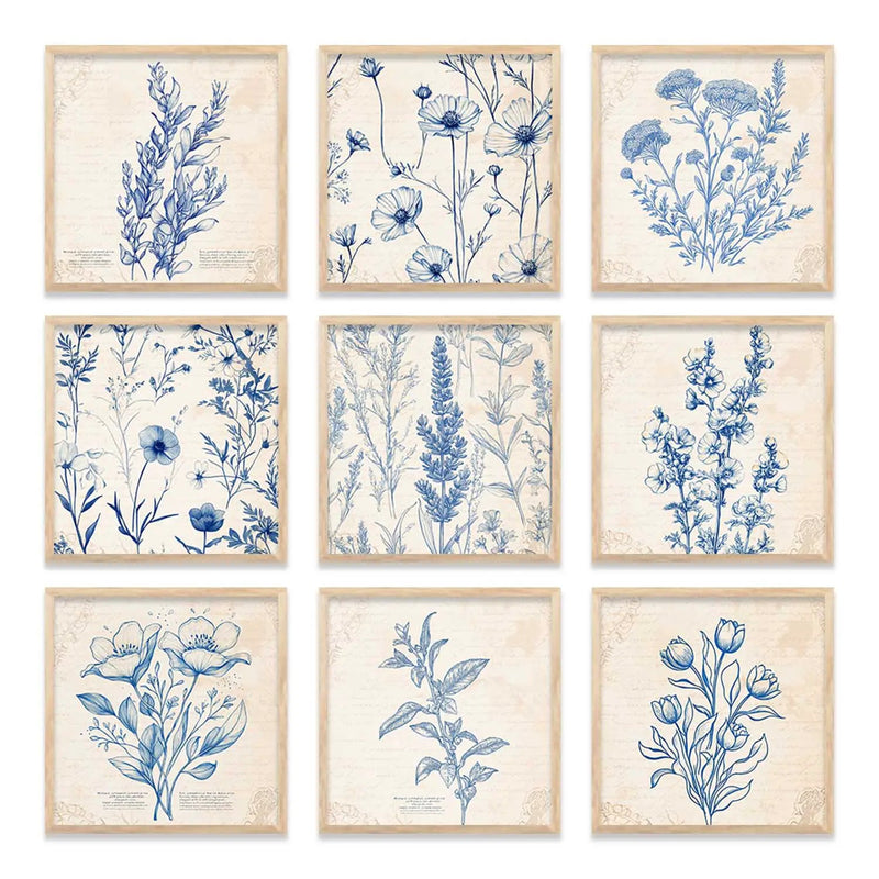 Floral   Wall  Art Paintings with Frame for Wall Decor