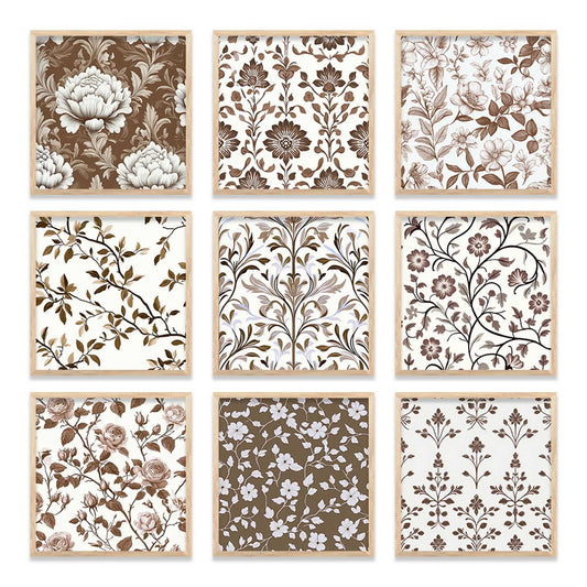 Floral  Wall Art Paintings with Frame for Wall Decor