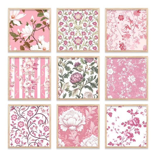 Floral Wall  Art Paintings with Frame for Wall Decor