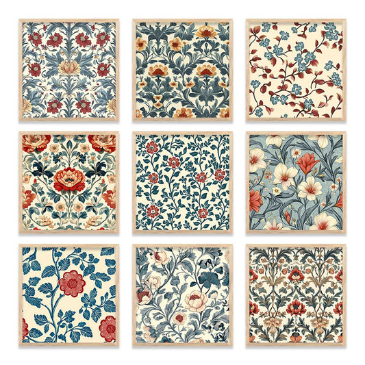 Floral  Wall Art Paintings with Frame for Wall Decor