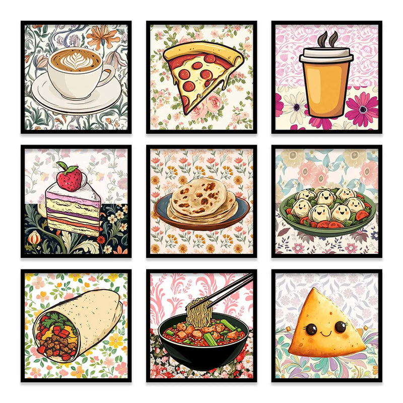 Restaurant Wall Art Paintings with Frame for Wall Decor by Kotart store