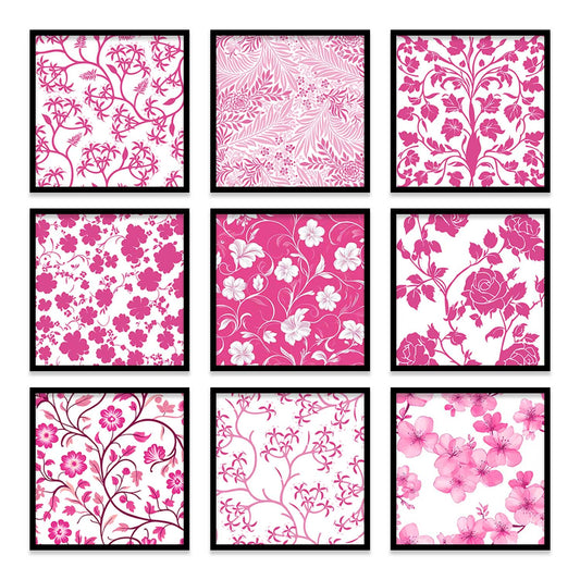 Floral  Wall Art  Paintings with Frame for Wall Decor