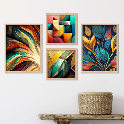 Modern Art Aesthetic Premium Digital Paintings with Frame for Home Decoration-Kotart