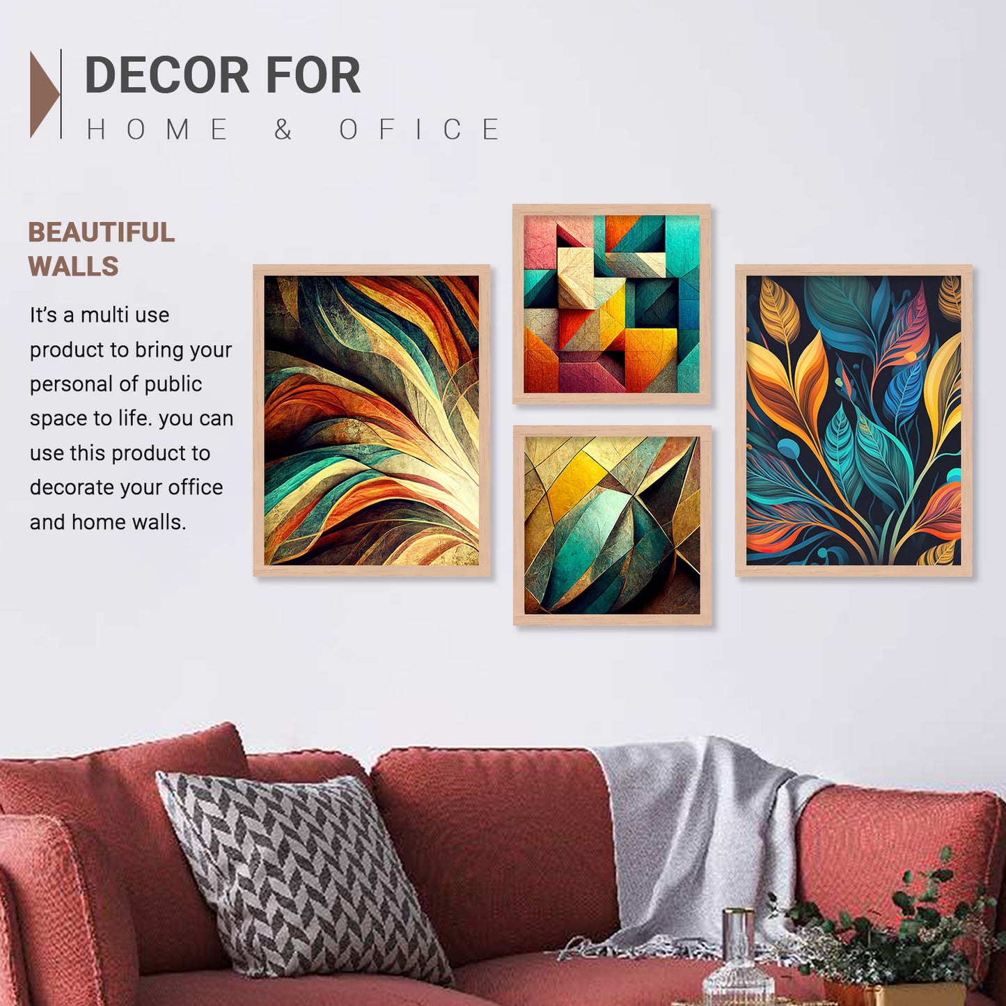 Modern Art Aesthetic Premium Digital Paintings with Frame for Home Decoration-Kotart