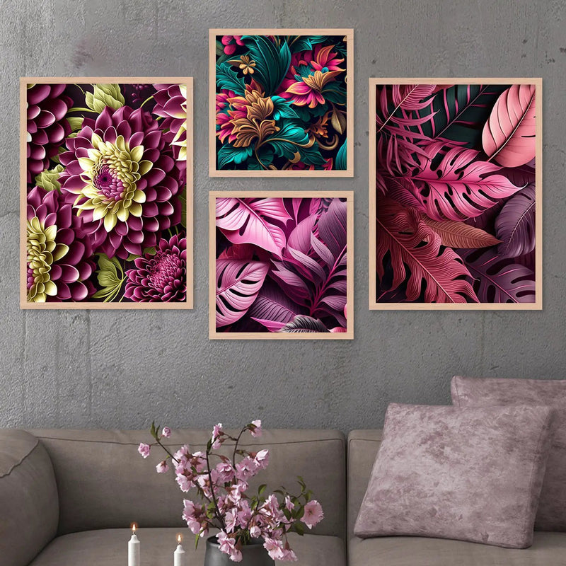 Aesthetics Modern Nature Art Painting with Frame for Living Room Bedroom Office Wall Decor-Kotart