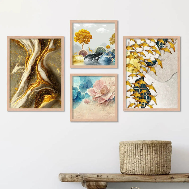 Aesthetics Modern Art Painting with Frame for Living Room Bedroom Office Wall Decor-Kotart