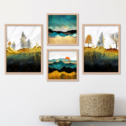 Modern Art Painting with Frame for Living Room Bedroom Office Wall Decor-Kotart