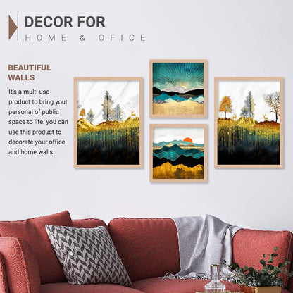 Modern Art Painting with Frame for Living Room Bedroom Office Wall Decor-Kotart