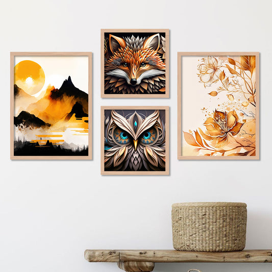 Modern Art Painting with Frame for Living Room Bedroom Office Wall Decor-Kotart