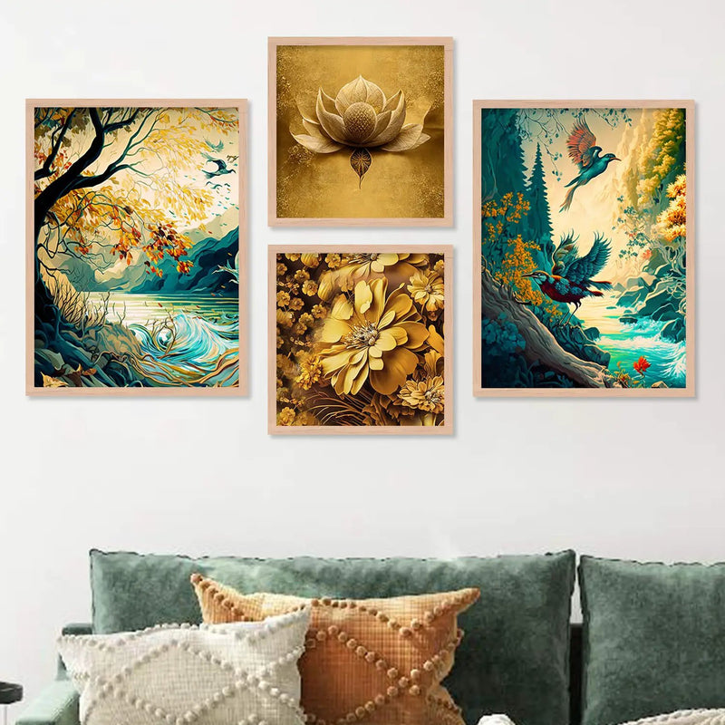 Modern Art Painting with Frame for Living Room Bedroom Office Wall Decor-Kotart