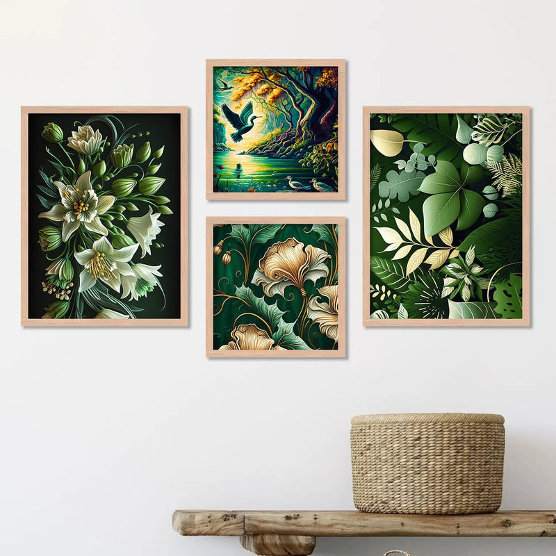 Vibrant Modern Art Painting with Frame for Living Room Bedroom Office Wall Decor-Kotart