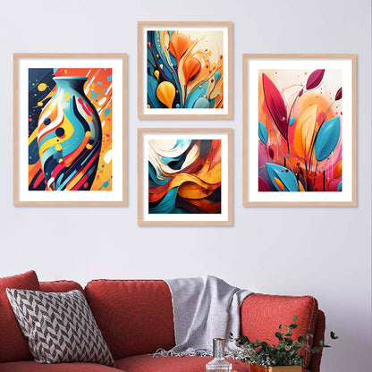 Vibrant Modern Art Painting Combo-Kotart