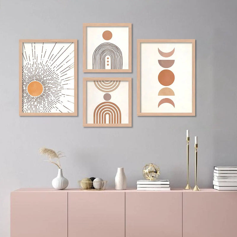 Simplicity in Elegance: Minimal Art Framed Prints Set for Gallery Wall by Kotart store